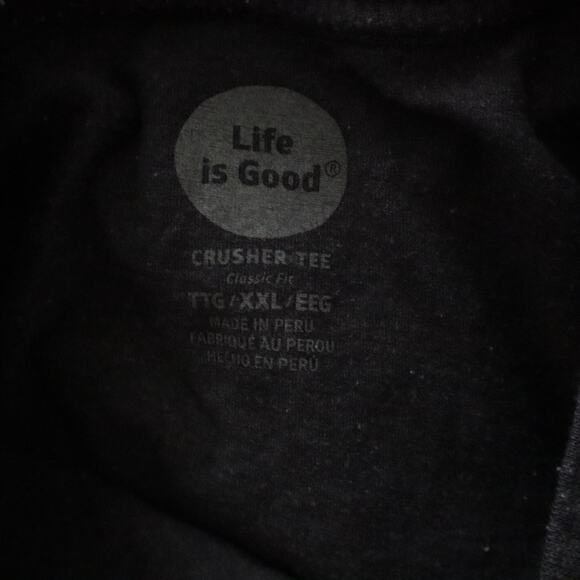 Life Is Good Men's Yeah Buoy Crusher Tee Classic Fit Gray Tee Shirt Size XXL - Picture 4 of 4